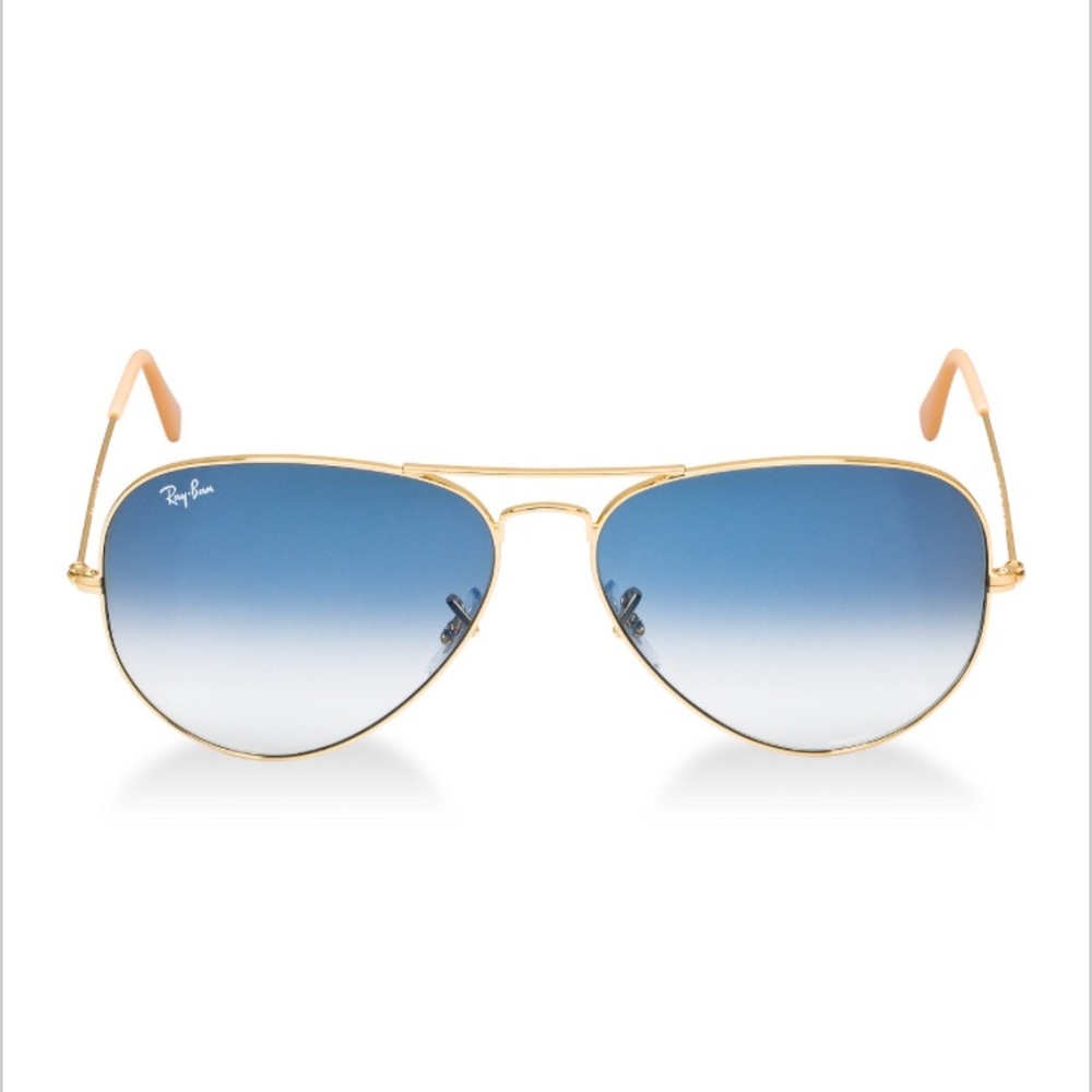 NWOT Ray Ban Unisex Aviator gradient blue